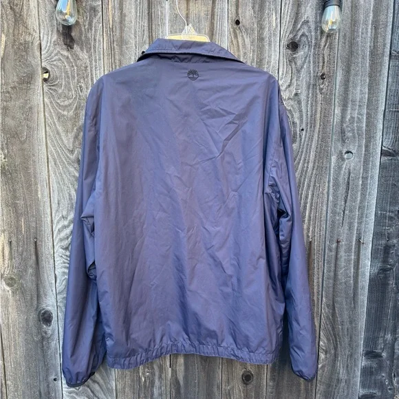 Timberland Navy Blue Weathergear Full-Zip Rain Jacket/windbreaker size medium - Picture 7 of 14